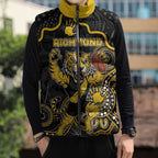 Custom Richmond Football Sleeveless Puffer Jacket Aboriginal Dot Art Pattern