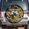 Custom Richmond Football Spare Tire Cover Aboriginal Dot Art Pattern