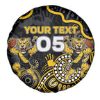 Custom Richmond Football Spare Tire Cover Aboriginal Dot Art Pattern