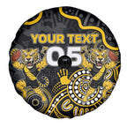 Custom Richmond Football Spare Tire Cover Aboriginal Dot Art Pattern