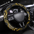 Richmond Football Steering Wheel Cover Aboriginal Dot Art Pattern
