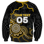 Custom Richmond Football Sweatshirt Aboriginal Dot Art Pattern