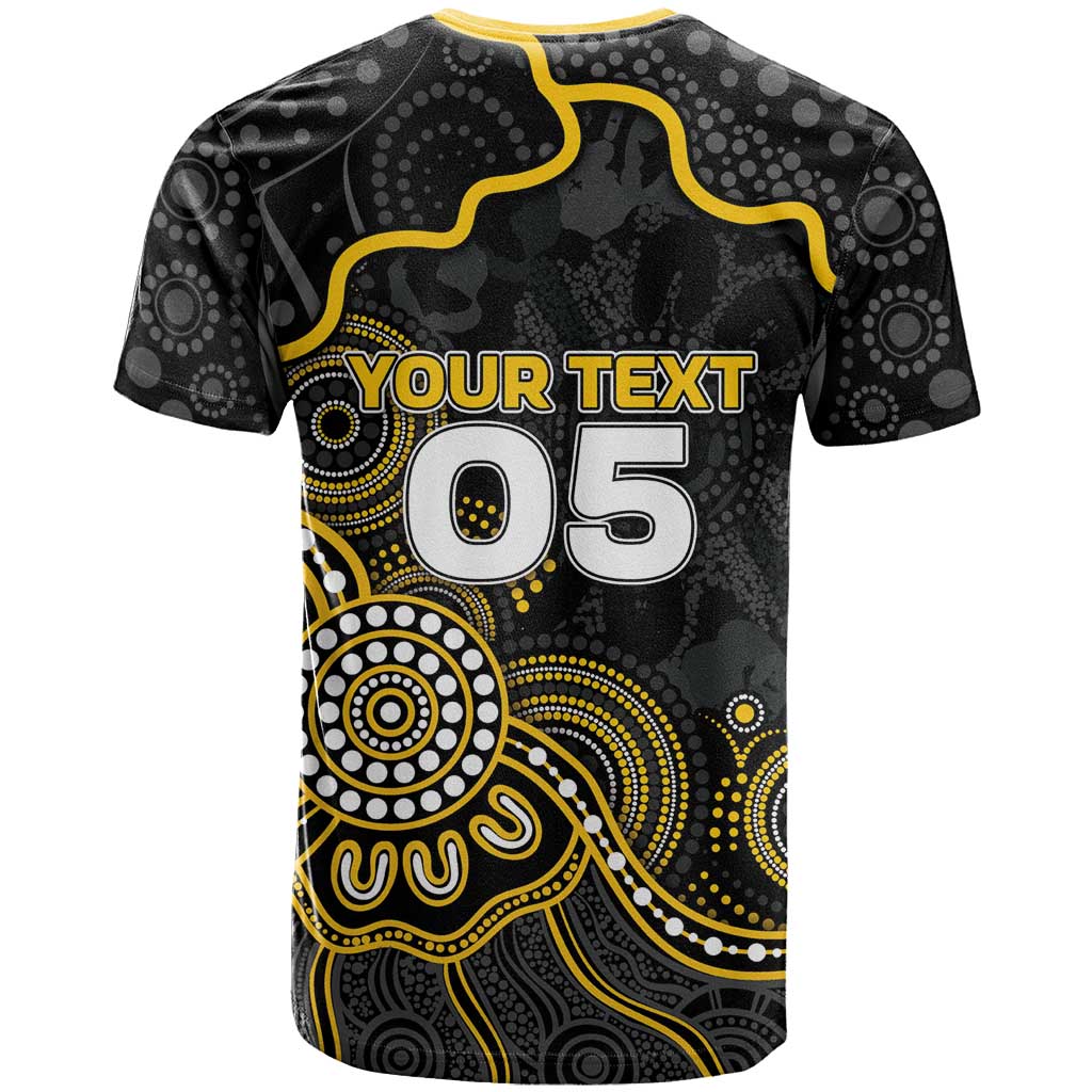 Custom Richmond Football T Shirt Aboriginal Dot Art Pattern