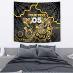 Custom Richmond Football Tapestry Aboriginal Dot Art Pattern
