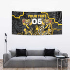 Custom Richmond Football Tapestry Aboriginal Dot Art Pattern