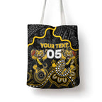 Custom Richmond Football Tote Bag Aboriginal Dot Art Pattern