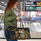 Custom Richmond Football Travel Bag Aboriginal Dot Art Pattern