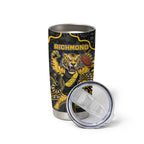 Custom Richmond Football Tumbler Cup Aboriginal Dot Art Pattern
