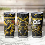 Custom Richmond Football Tumbler Cup Aboriginal Dot Art Pattern