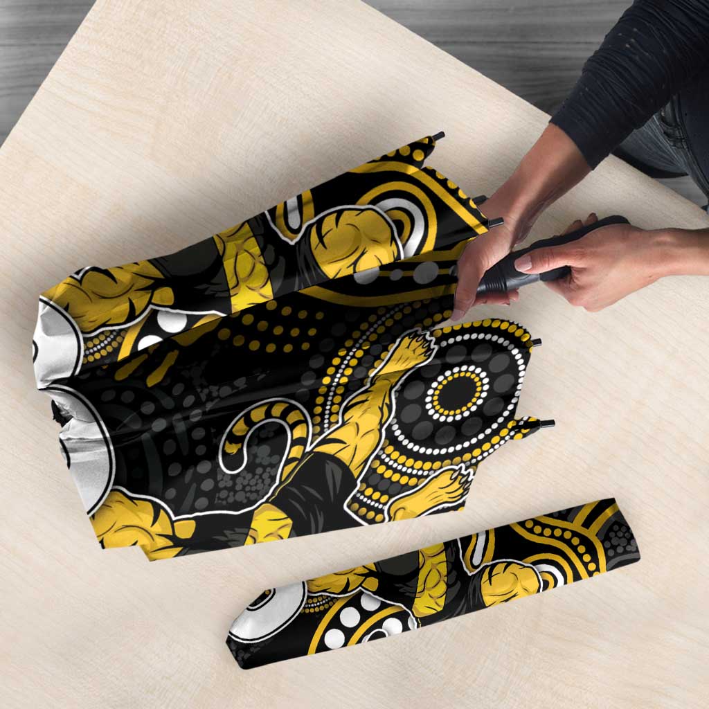 Custom Richmond Football Umbrella Aboriginal Dot Art Pattern