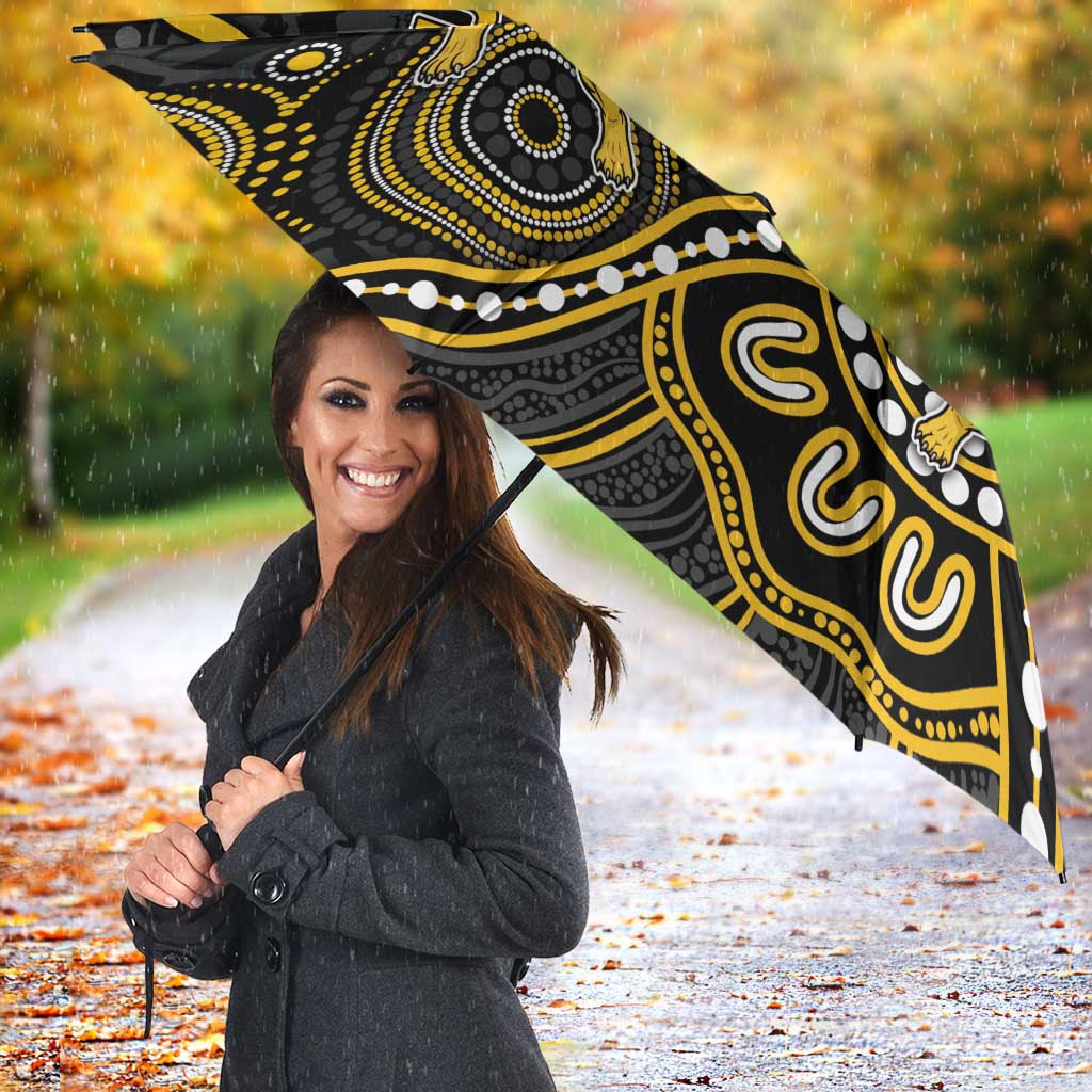 Custom Richmond Football Umbrella Aboriginal Dot Art Pattern