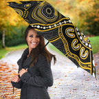 Custom Richmond Football Umbrella Aboriginal Dot Art Pattern