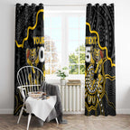 Custom Richmond Football Window Curtain Aboriginal Dot Art Pattern