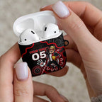 Custom Saints Football AirPods Case Aboriginal Dot Art Pattern