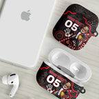 Custom Saints Football AirPods Case Aboriginal Dot Art Pattern