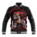 Custom Saints Football Baseball Jacket Aboriginal Dot Art Pattern