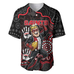 Custom Saints Football Baseball Jersey Aboriginal Dot Art Pattern