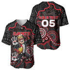 Custom Saints Football Baseball Jersey Aboriginal Dot Art Pattern
