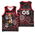 Custom Saints Football Basketball Jersey Aboriginal Dot Art Pattern