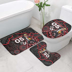 Custom Saints Football Bathroom Set Aboriginal Dot Art Pattern