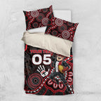 Custom Saints Football Bedding Set Aboriginal Dot Art Pattern