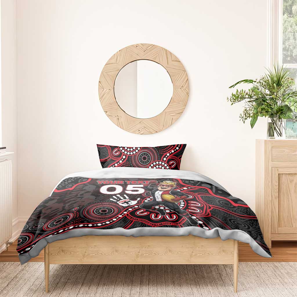 Custom Saints Football Bedding Set Aboriginal Dot Art Pattern