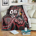 Custom Saints Football Blanket Aboriginal Dot Art Pattern