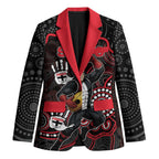 Custom Saints Football Blazer Aboriginal Dot Art Pattern