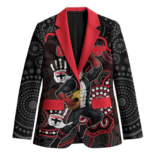 Custom Saints Football Blazer Aboriginal Dot Art Pattern