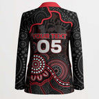 Custom Saints Football Blazer Aboriginal Dot Art Pattern