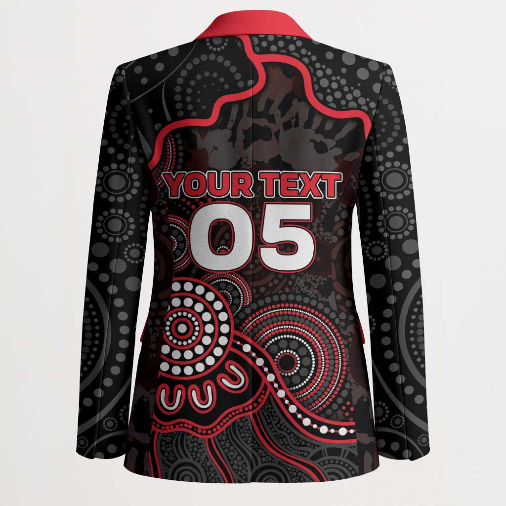 Custom Saints Football Blazer Aboriginal Dot Art Pattern