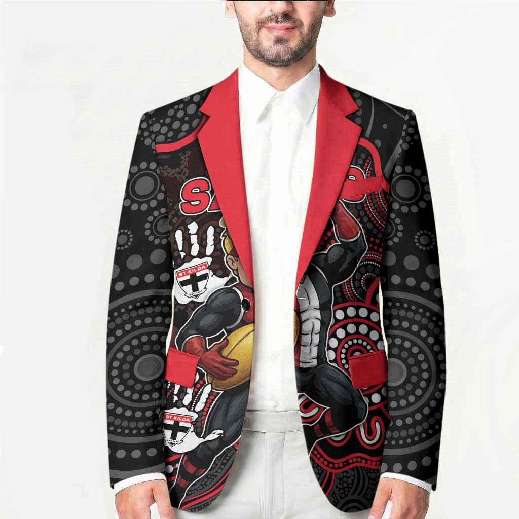 Custom Saints Football Blazer Aboriginal Dot Art Pattern