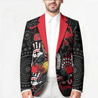 Custom Saints Football Blazer Aboriginal Dot Art Pattern