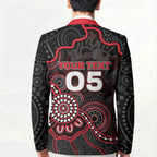 Custom Saints Football Blazer Aboriginal Dot Art Pattern
