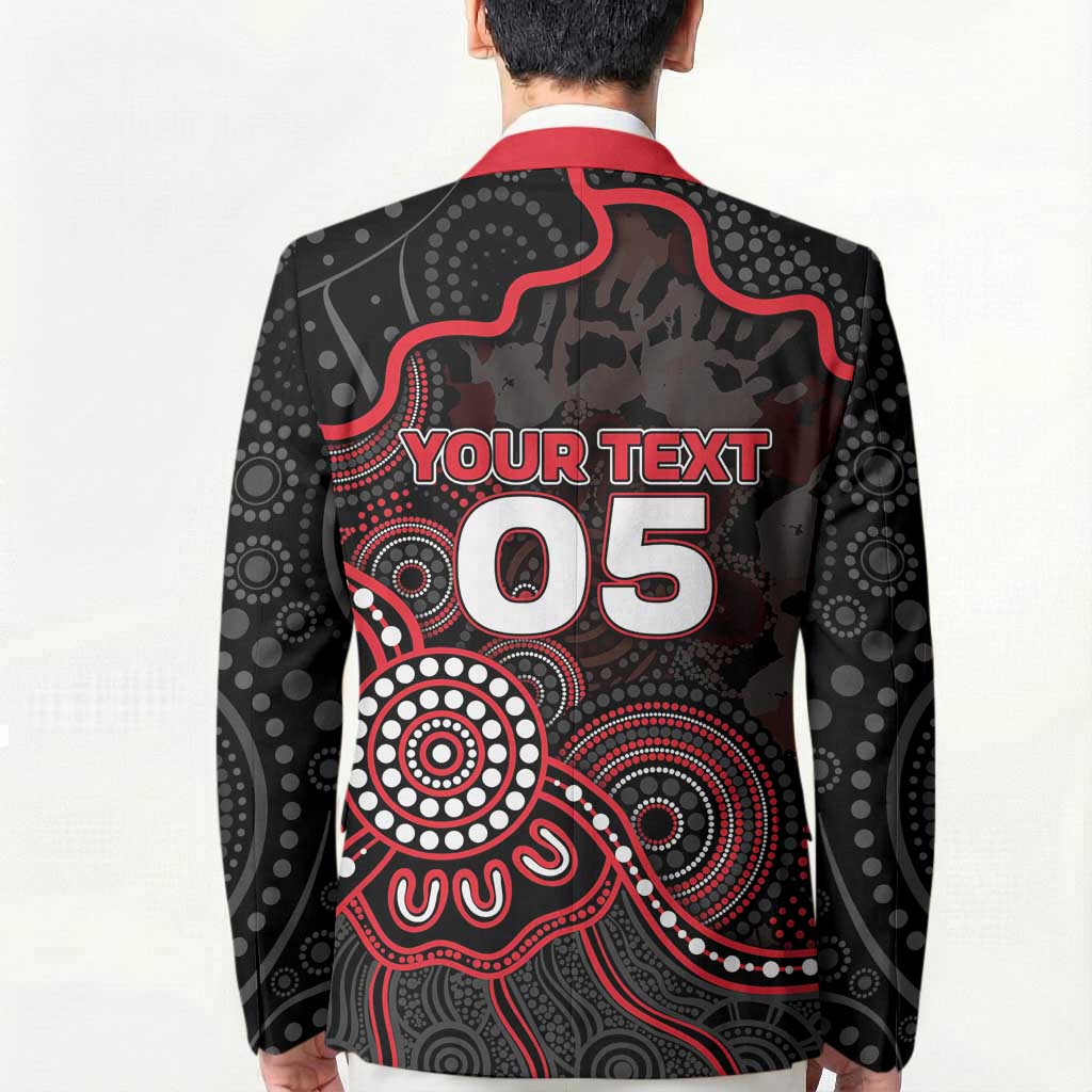 Custom Saints Football Blazer Aboriginal Dot Art Pattern