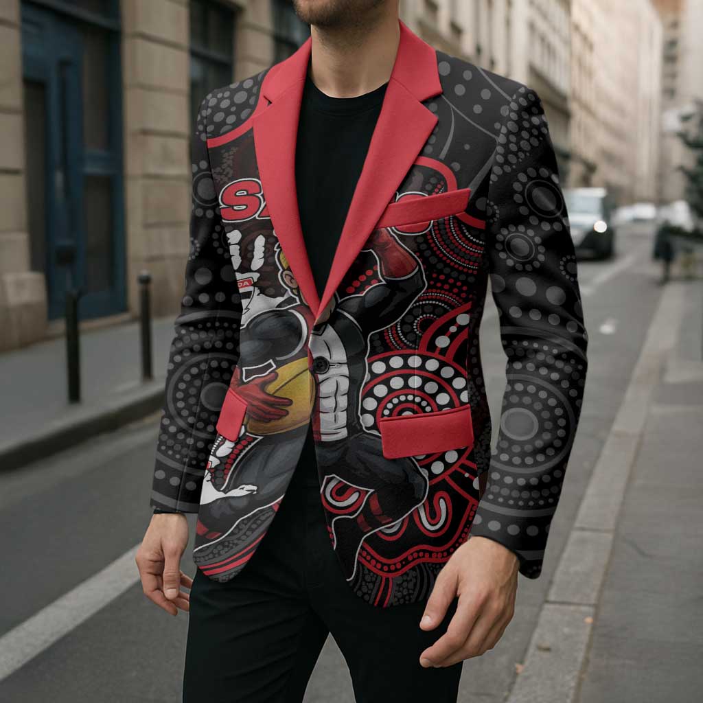 Custom Saints Football Blazer Aboriginal Dot Art Pattern