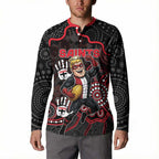 Custom Saints Football Button Sweatshirt Aboriginal Dot Art Pattern