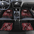 Custom Saints Football Car Mats Aboriginal Dot Art Pattern
