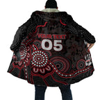 Custom Saints Football Cloak Aboriginal Dot Art Pattern