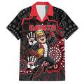 Custom Saints Football Hawaiian Shirt Aboriginal Dot Art Pattern