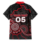 Custom Saints Football Hawaiian Shirt Aboriginal Dot Art Pattern