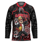 Custom Saints Football Hockey Jersey Aboriginal Dot Art Pattern