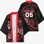 Custom Saints Football Kimono Aboriginal Dot Art Pattern