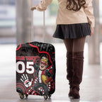 Custom Saints Football Luggage Cover Aboriginal Dot Art Pattern
