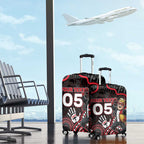 Custom Saints Football Luggage Cover Aboriginal Dot Art Pattern
