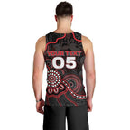 Custom Saints Football Men Tank Top Aboriginal Dot Art Pattern