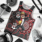 Custom Saints Football Men Tank Top Aboriginal Dot Art Pattern