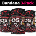 Custom Saints Football Neck Gaiter Aboriginal Dot Art Pattern