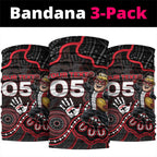 Custom Saints Football Neck Gaiter Aboriginal Dot Art Pattern