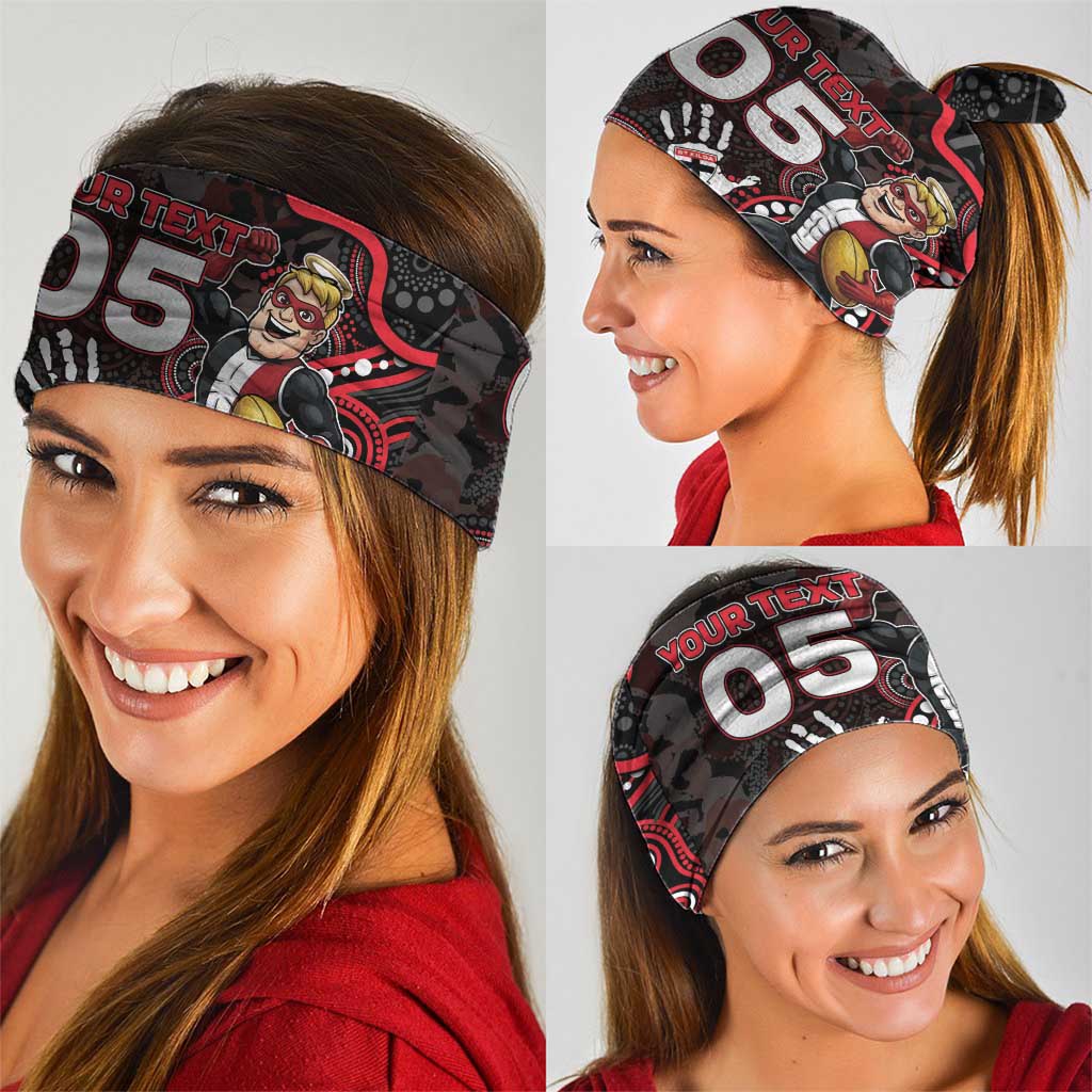 Custom Saints Football Neck Gaiter Aboriginal Dot Art Pattern